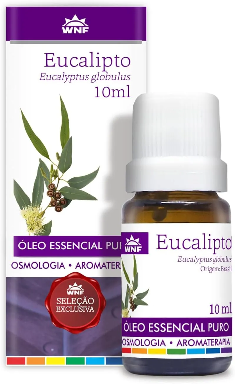 Frasco âmbar de óleo essencial de eucalipto WNF 10ml