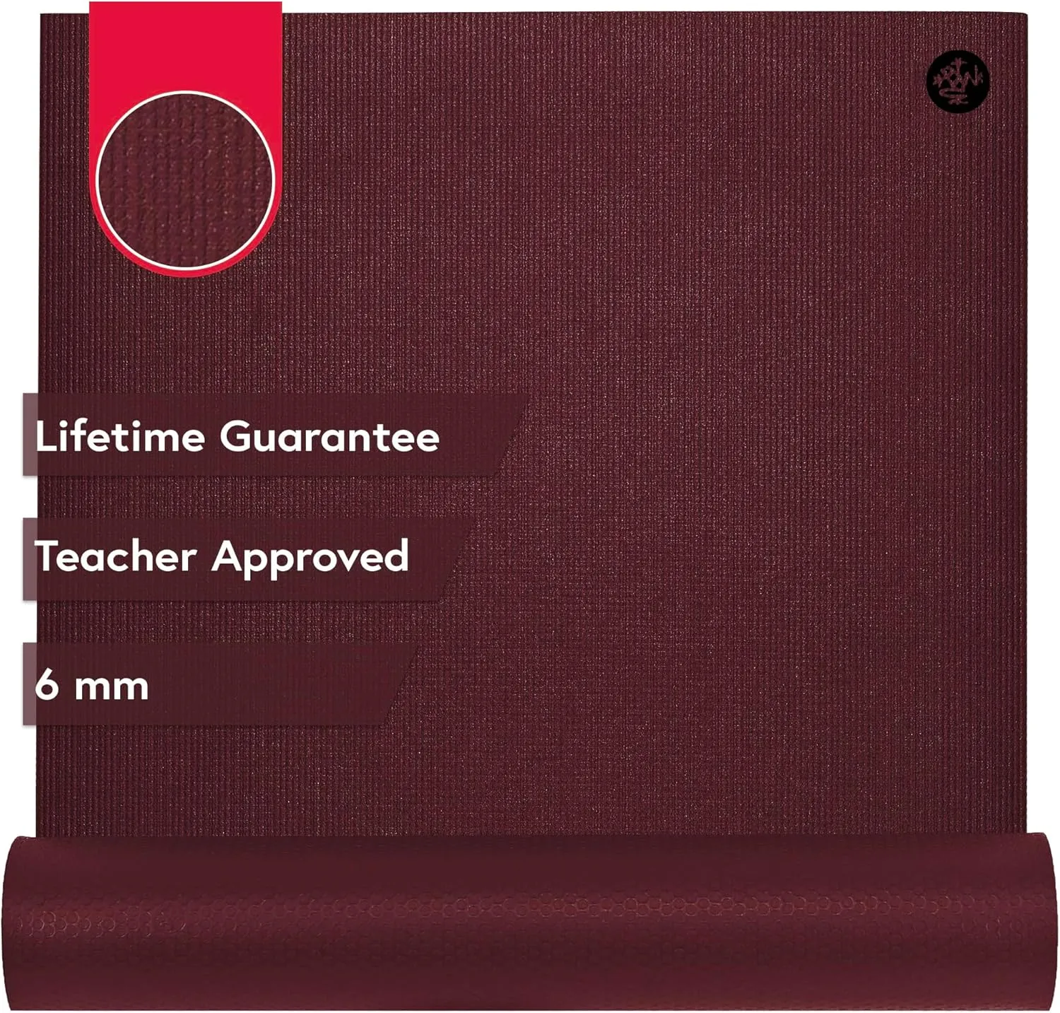 Tapete de yoga Manduka PRO 6mm premium com aderência de alto desempenho