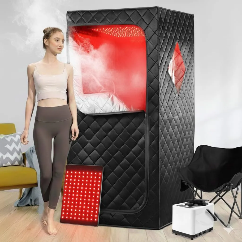 Cabine de sauna portátil infravermelha iDOTODO para casa