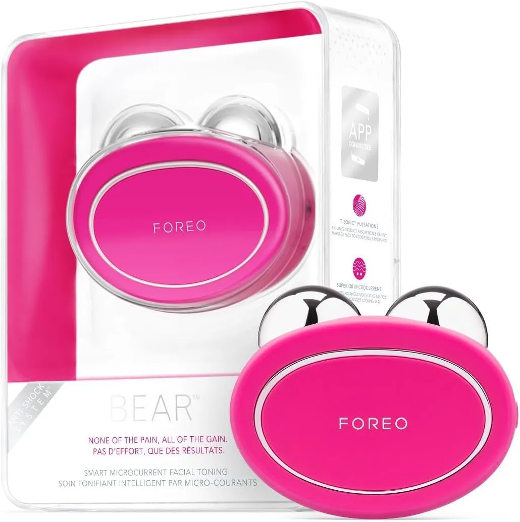FOREO BEAR — aparelho de tonificação facial com microcorrentes (foto Amazon BR, recomendação Servicei)
